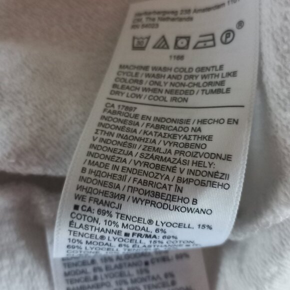 ATHLETA balance pullover white/grey floral print thin sweatshirt - Picture 8 of 9